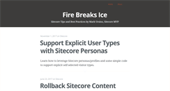 Desktop Screenshot of firebreaksice.com