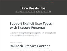 Tablet Screenshot of firebreaksice.com